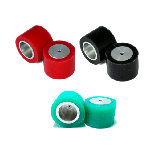 Kit de rines de aluminio con llantas de silicón para robot Mini Sumo de FDJ Robotics