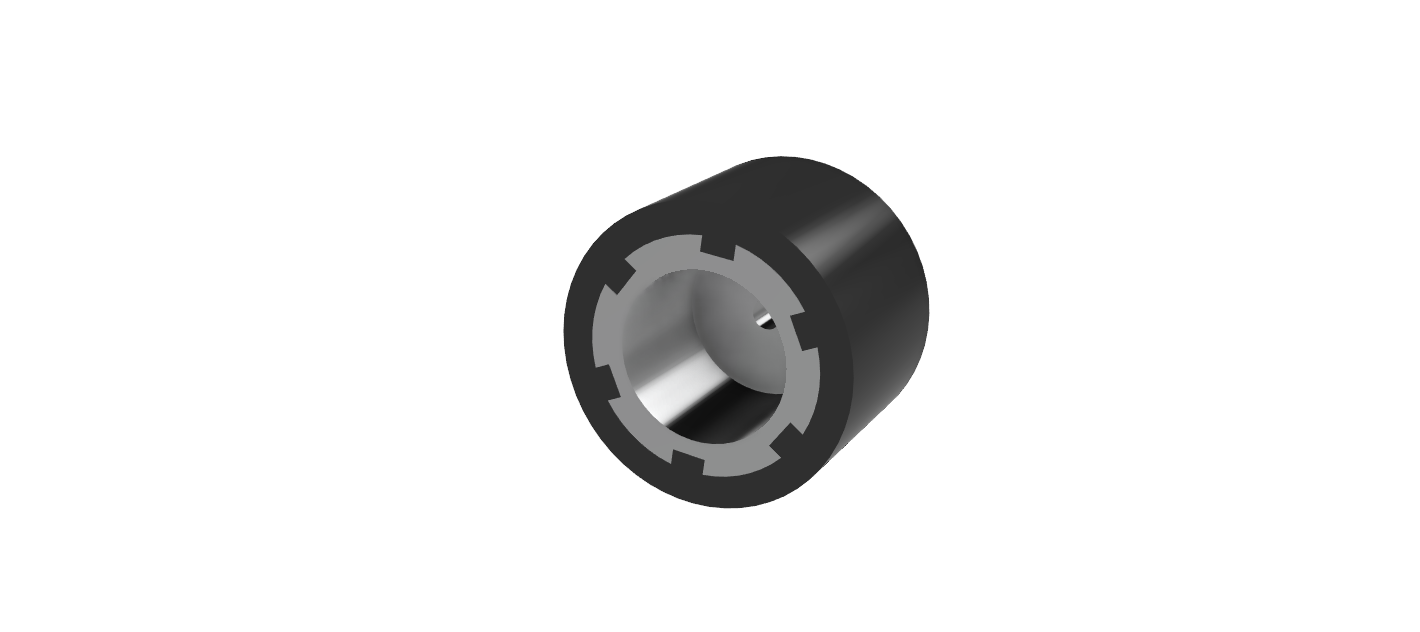 Par de Rines Robustos de Aluminio para Robot Mini Sumo Competitivo